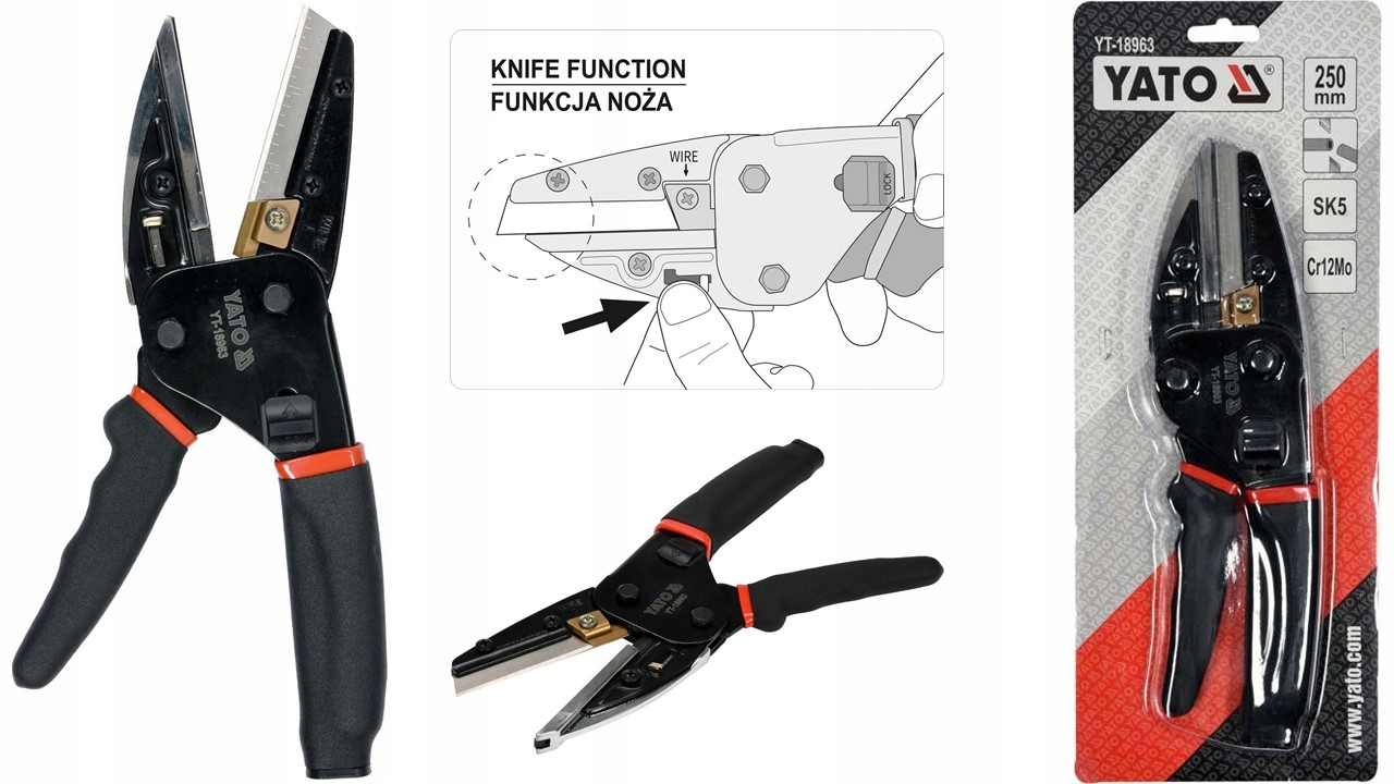 Nożyce Techniczne Wielofunkcyjne 250 MM