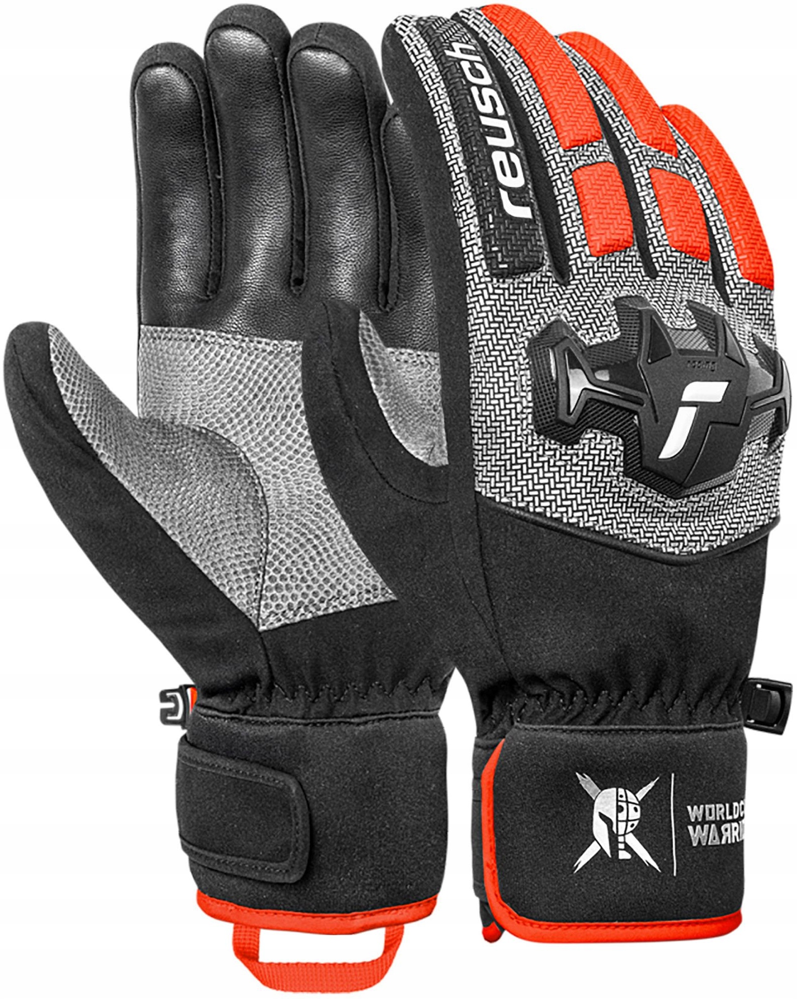 Rękawice Narciarskie Reusch Worldcup Warrior R-tex Xt 8,5 M/L blk/slv/fluo