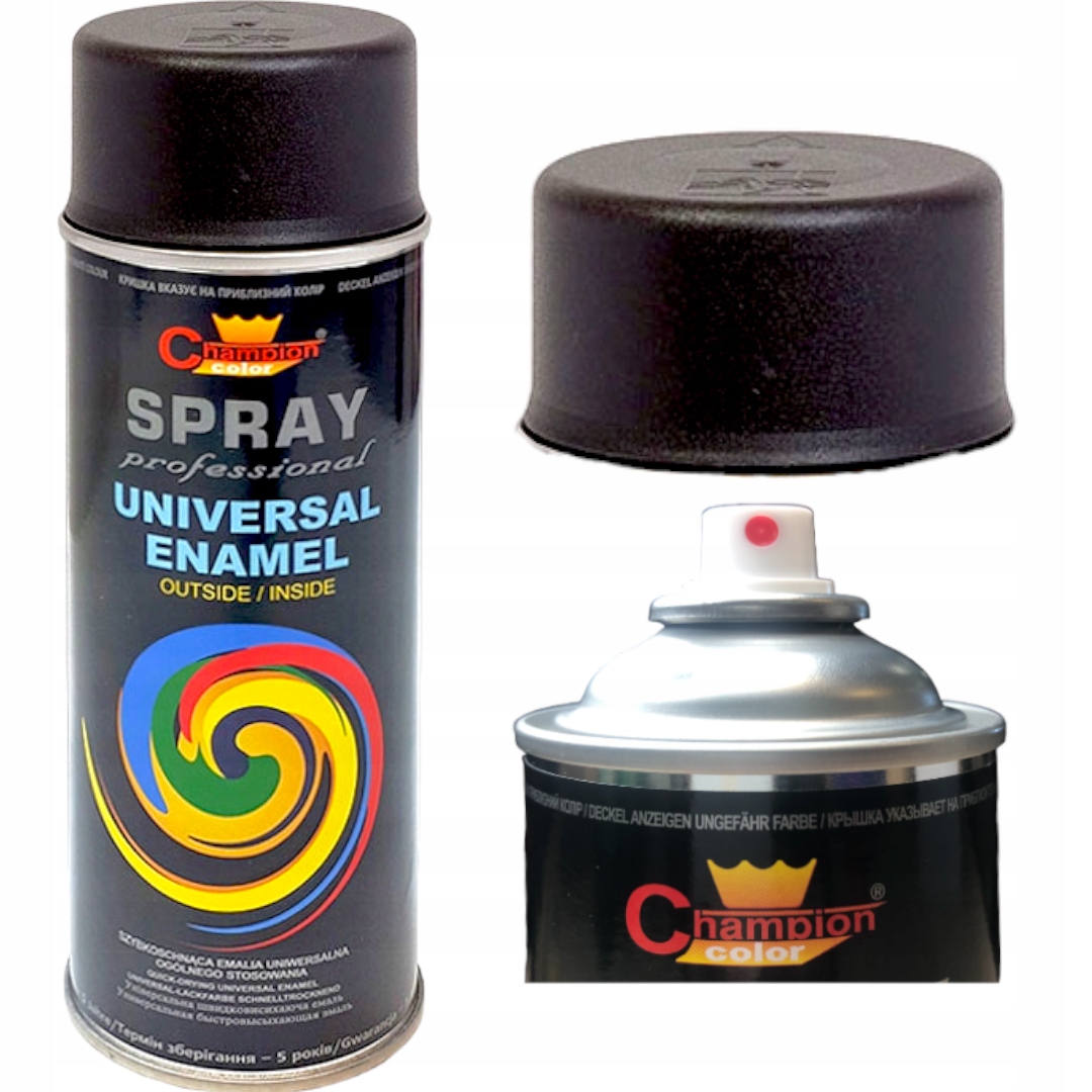 

Farba spray uniwersalny emalia 400 ml czarny mat