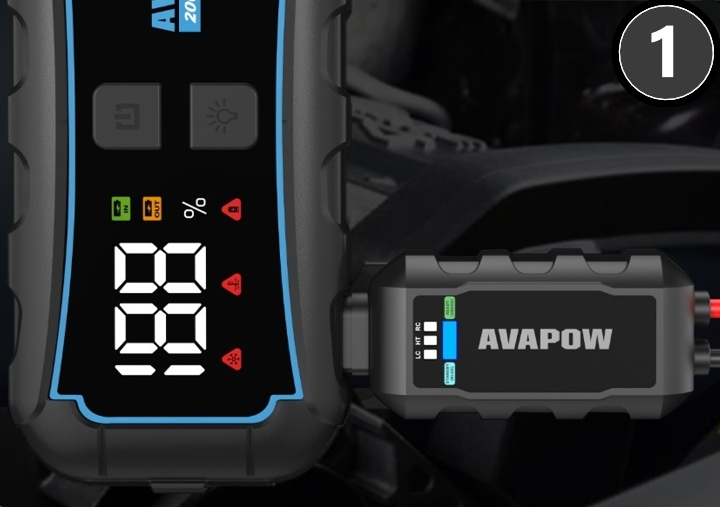 BOOSTER ROZRUCH JUMP STARTER POWERBANK LATARKA 2000A 12000mAh E5 PRO MOCNY Marka AVAPOW
