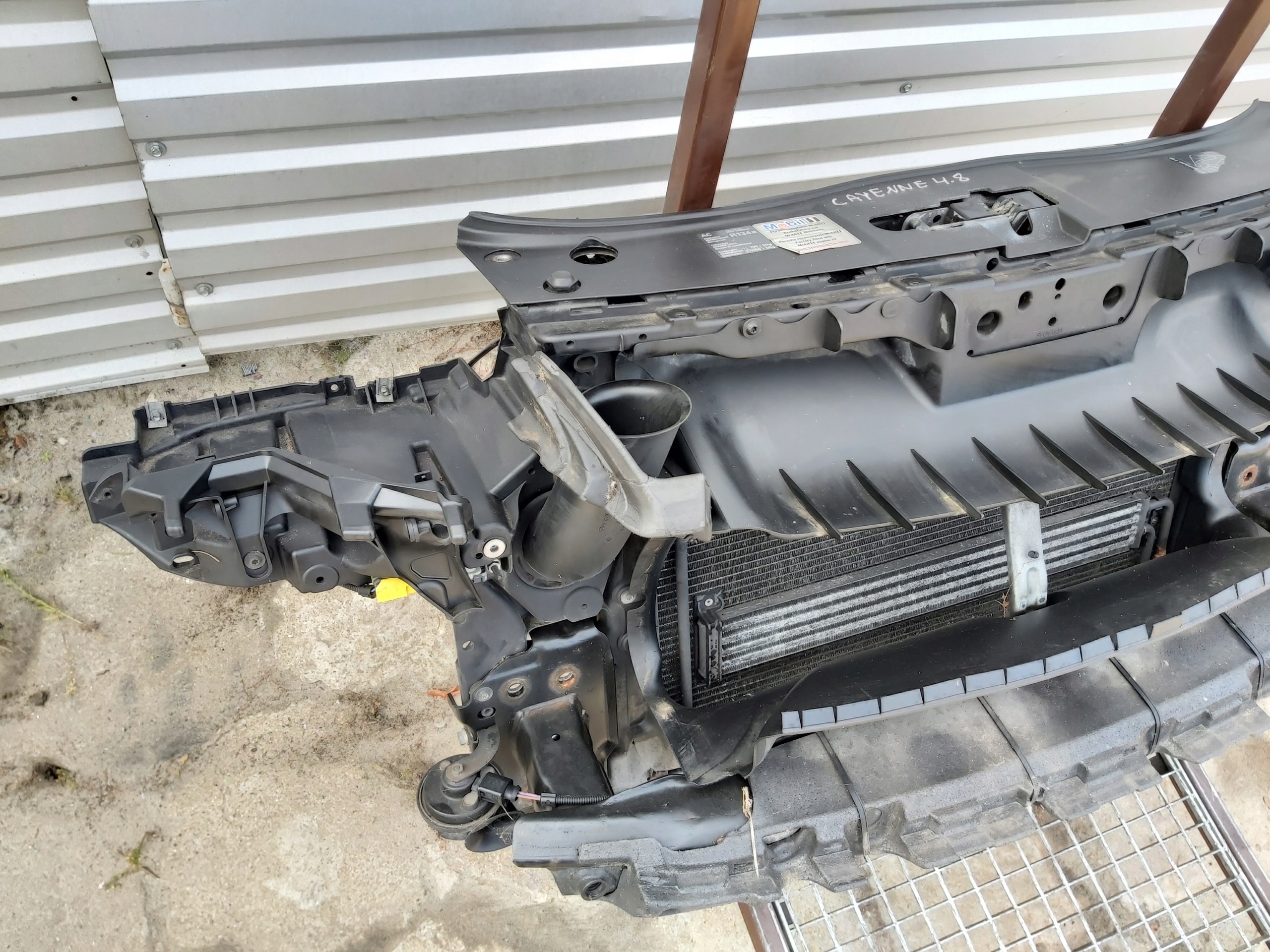 front body wall radiator PORSCHE CAYENNE and 7L LIFT 4.8