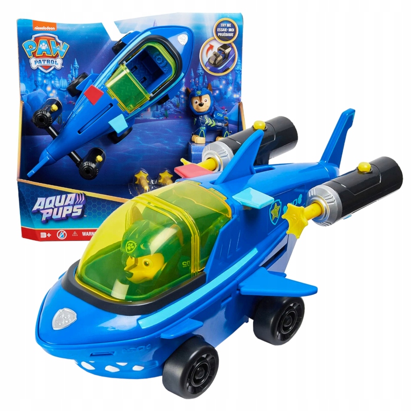 

Psi Patrol Aqua Pups Zestaw Pojazd Rekin Chase