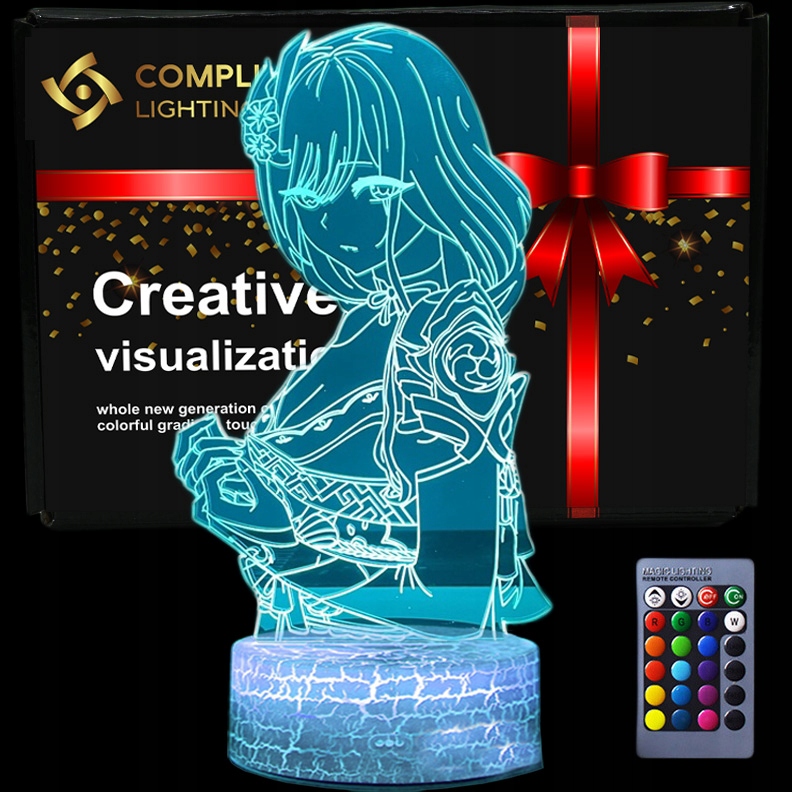 Lampka 3D nocna led usb Genshin Impact Raiden EAN (GTIN) 5906288051046