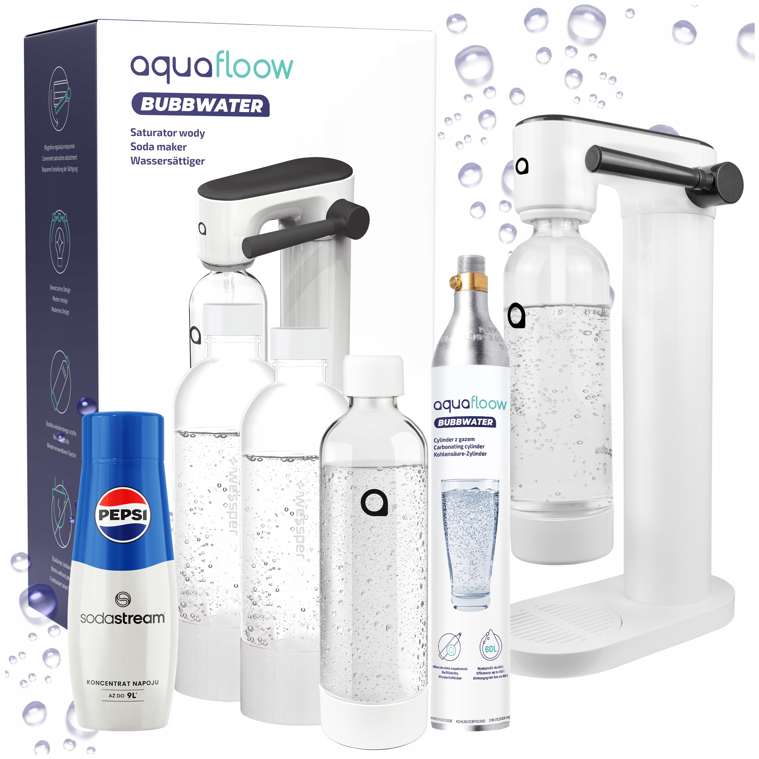 Saturator do Wody Gazowanej Aquafloow Niska cena na Allegro