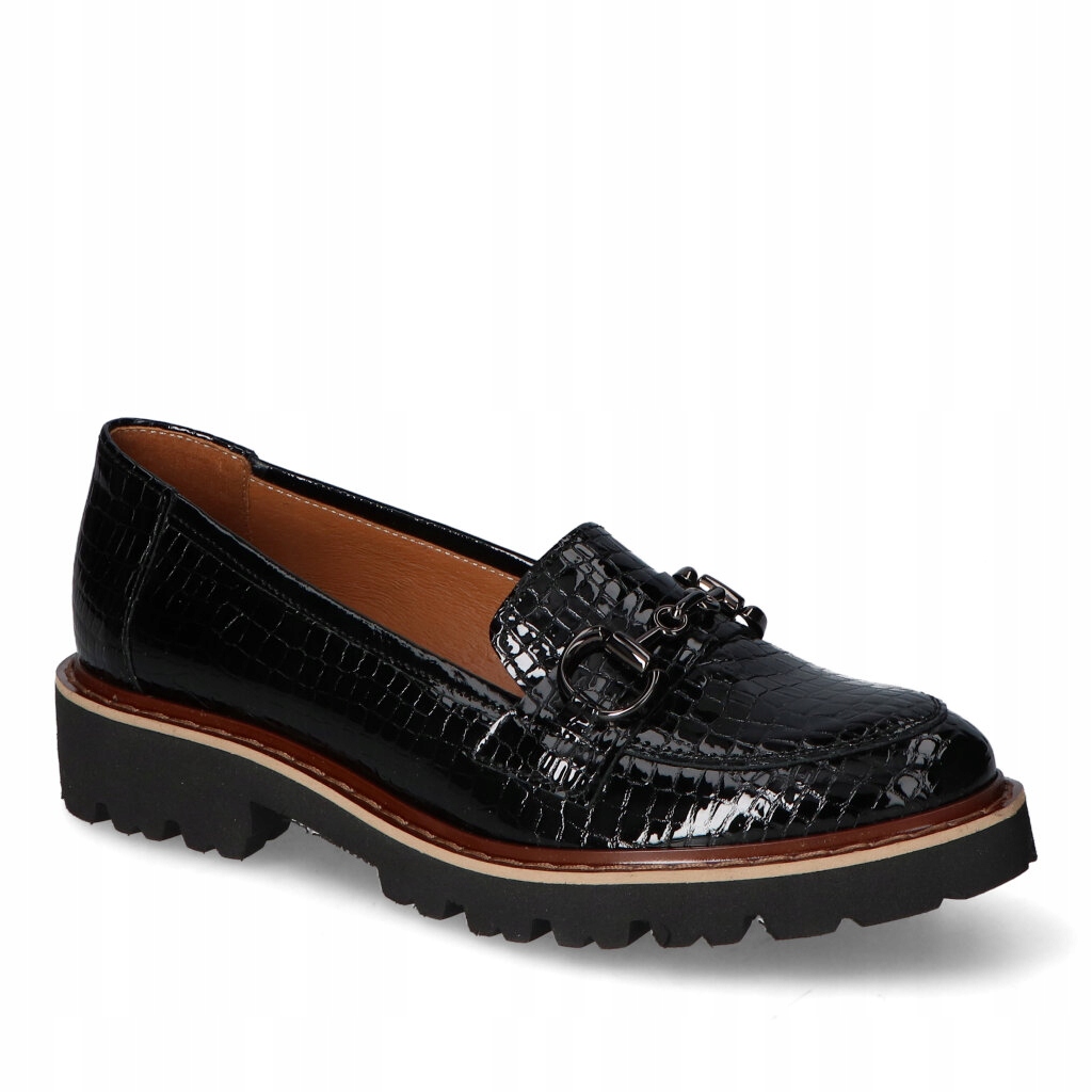 Mokasíny Gamis 6068/E3 Černý lak 37