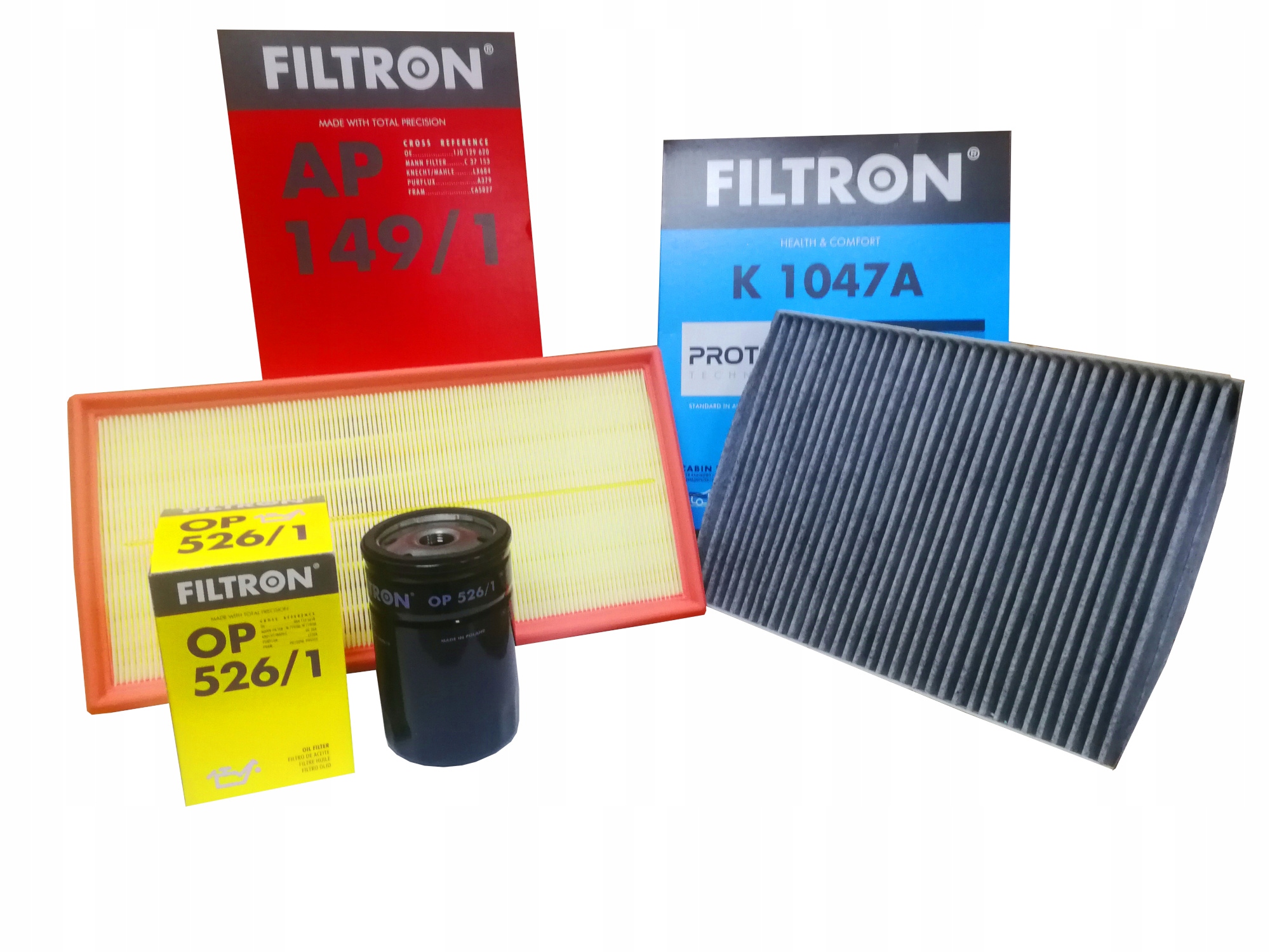 ZESTAW FILTRÓW do AUDI A3 8L1 1.6 1.8 2.0