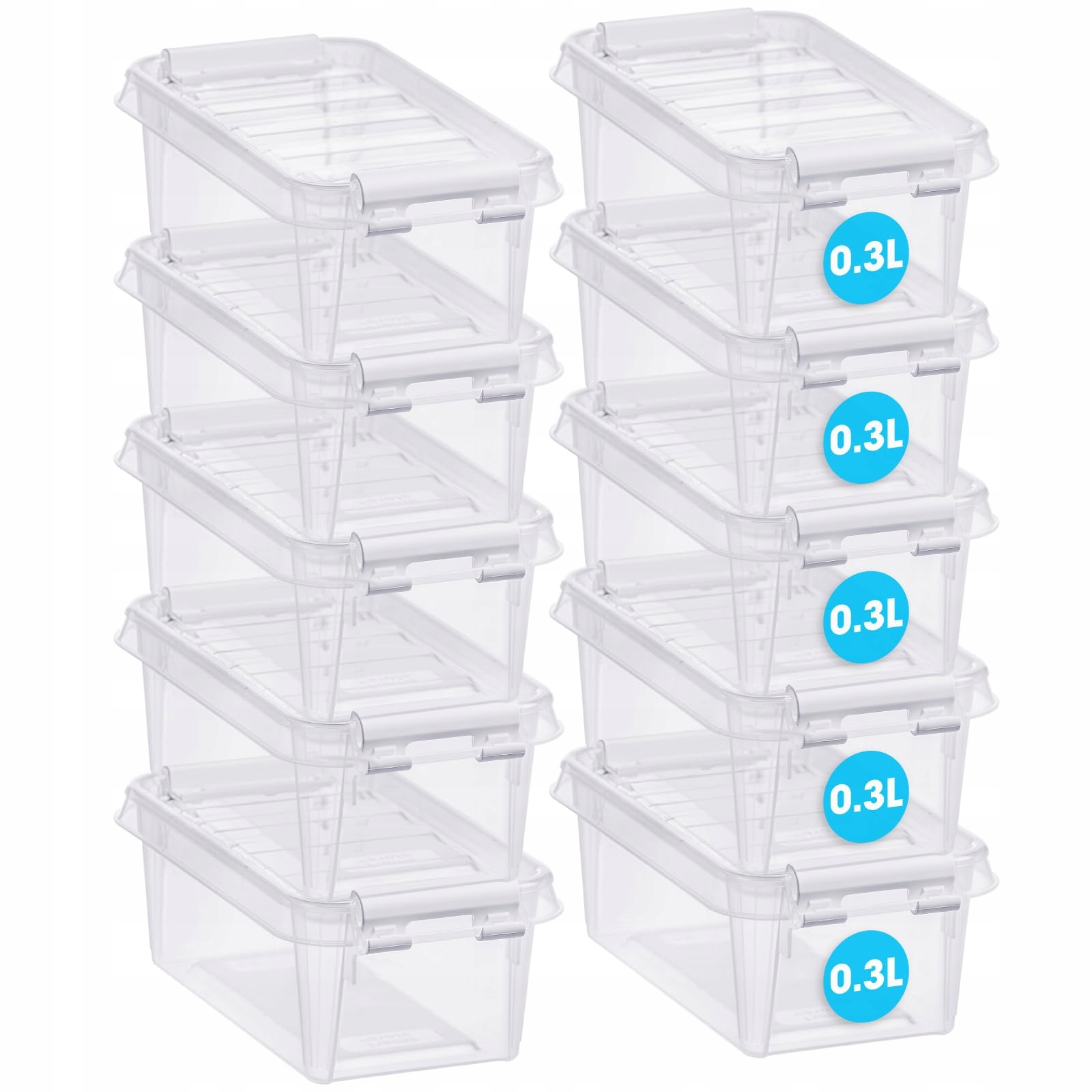 Nádoby na potraviny SmartStore 10 Kusů 0 3 l s klipem pro skladování