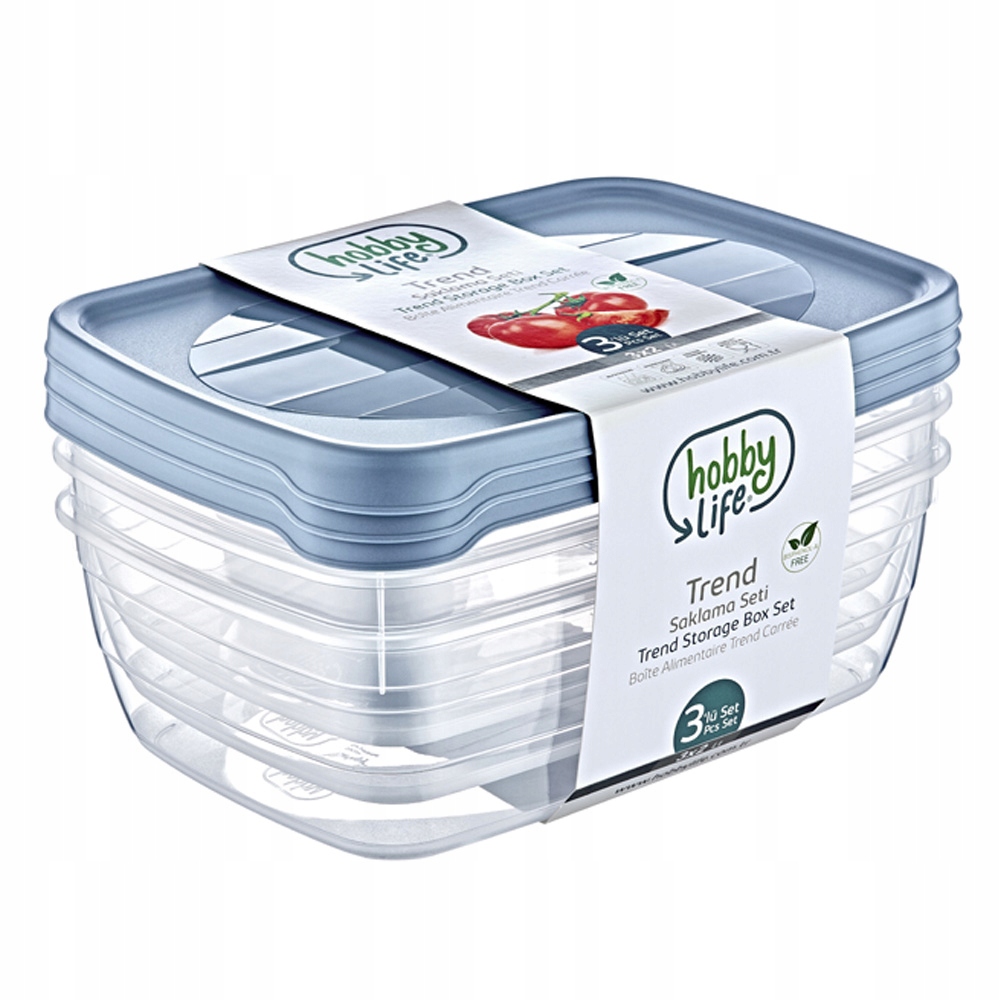

Zestaw Pojemników Pojemniki 2000ML 3SZT MIX 21017