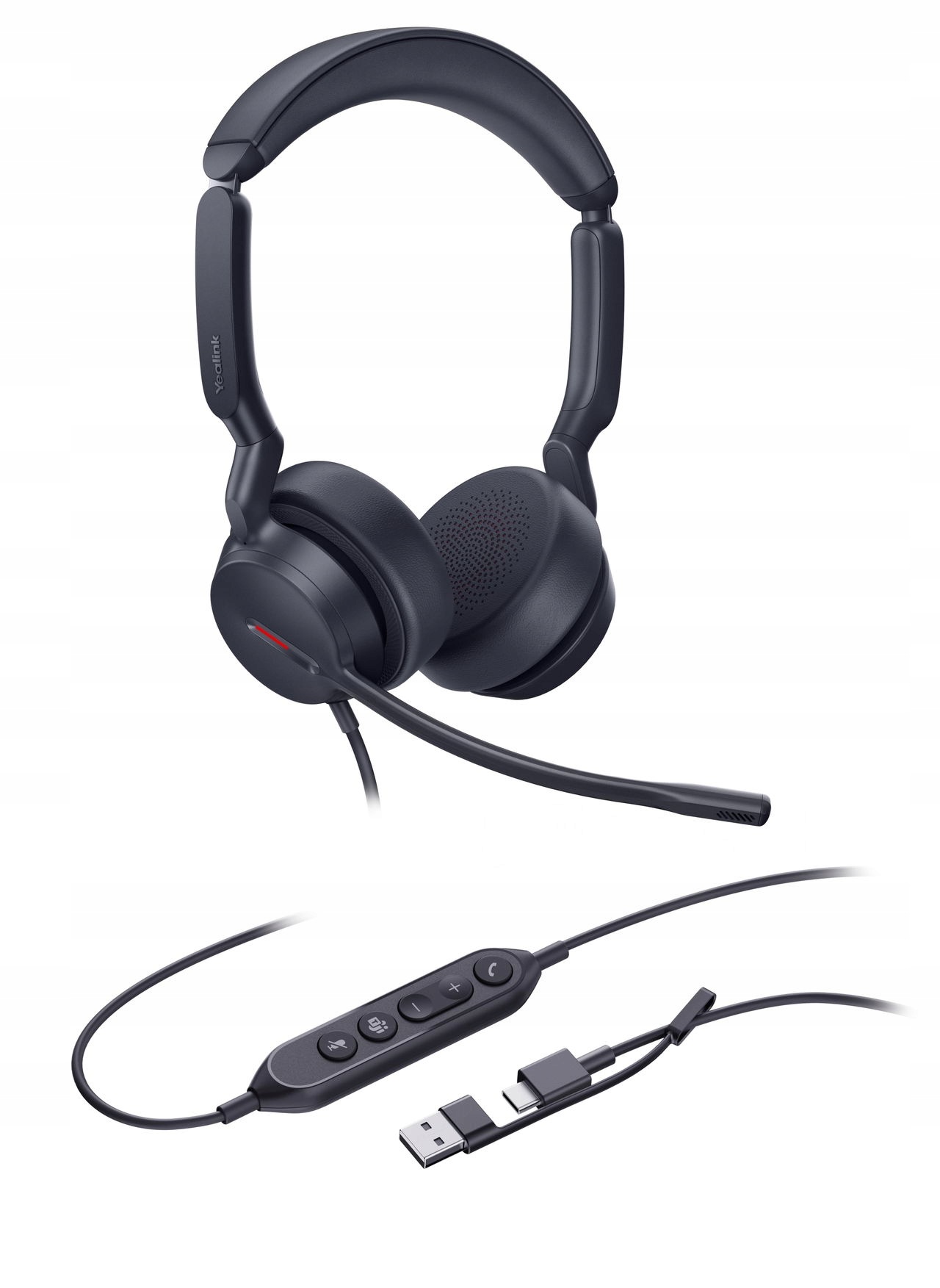 Yealink UH44 Dual Teams Usb-c A, drátová náhlavní