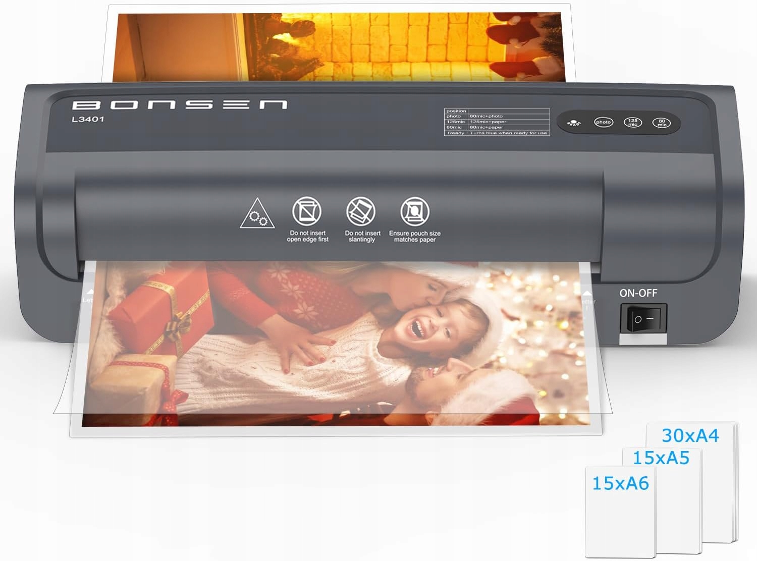 Laminator Urządzenie Termiczne 4w1Przenośne Bonsen L3401