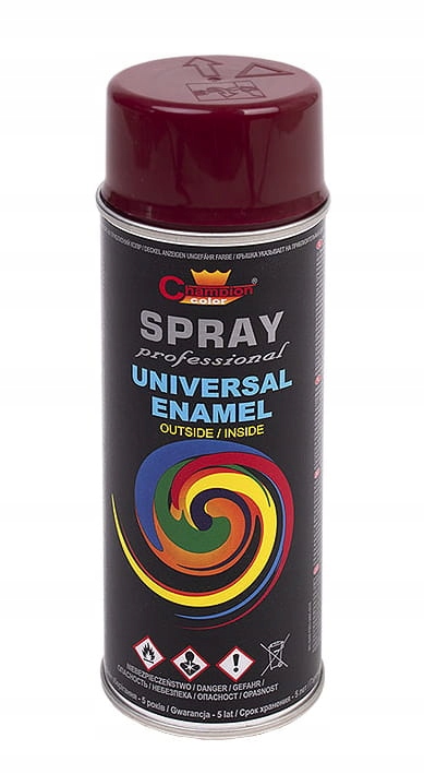 

Lakier w sprayu Czerwony Winny RAL3005 400ml