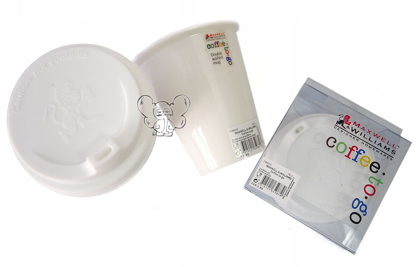 KUBEK MAXWELL & WILLIAMS Z POKRYWKĄ 2 SZT. EAN (GTIN) 9085441452459