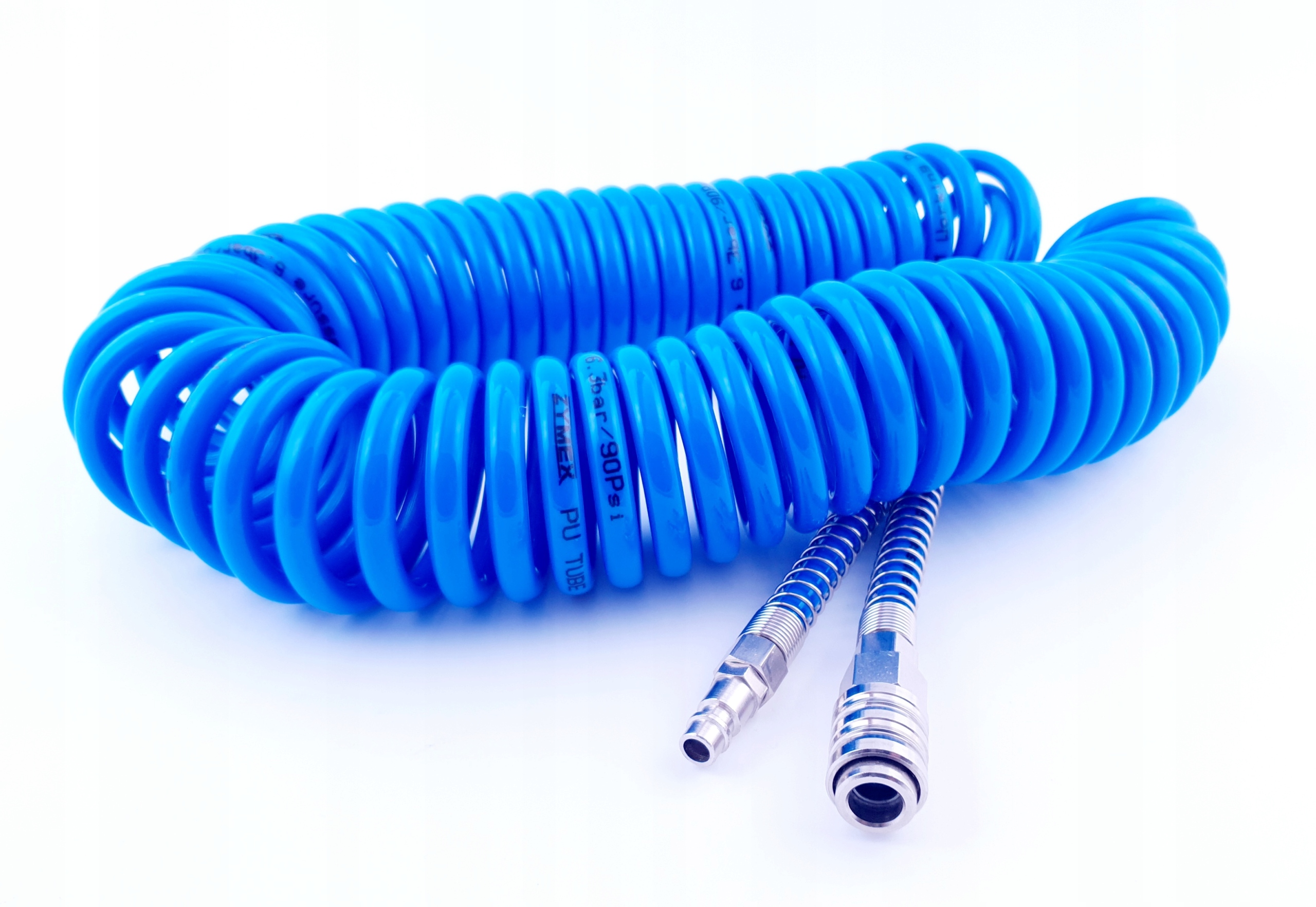 Przewód spiralny PU (5x8) 15 m do pneumatyki