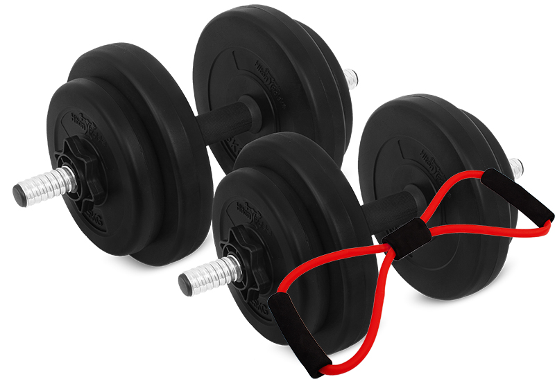 

Hantle 15KG Zestaw Hiton Polska 2x7,5kg Ekspander
