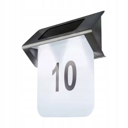 LAMPA SOLARNA KINKIET LED NUMER DOMU IP 44 EAN (GTIN) 6091627851858