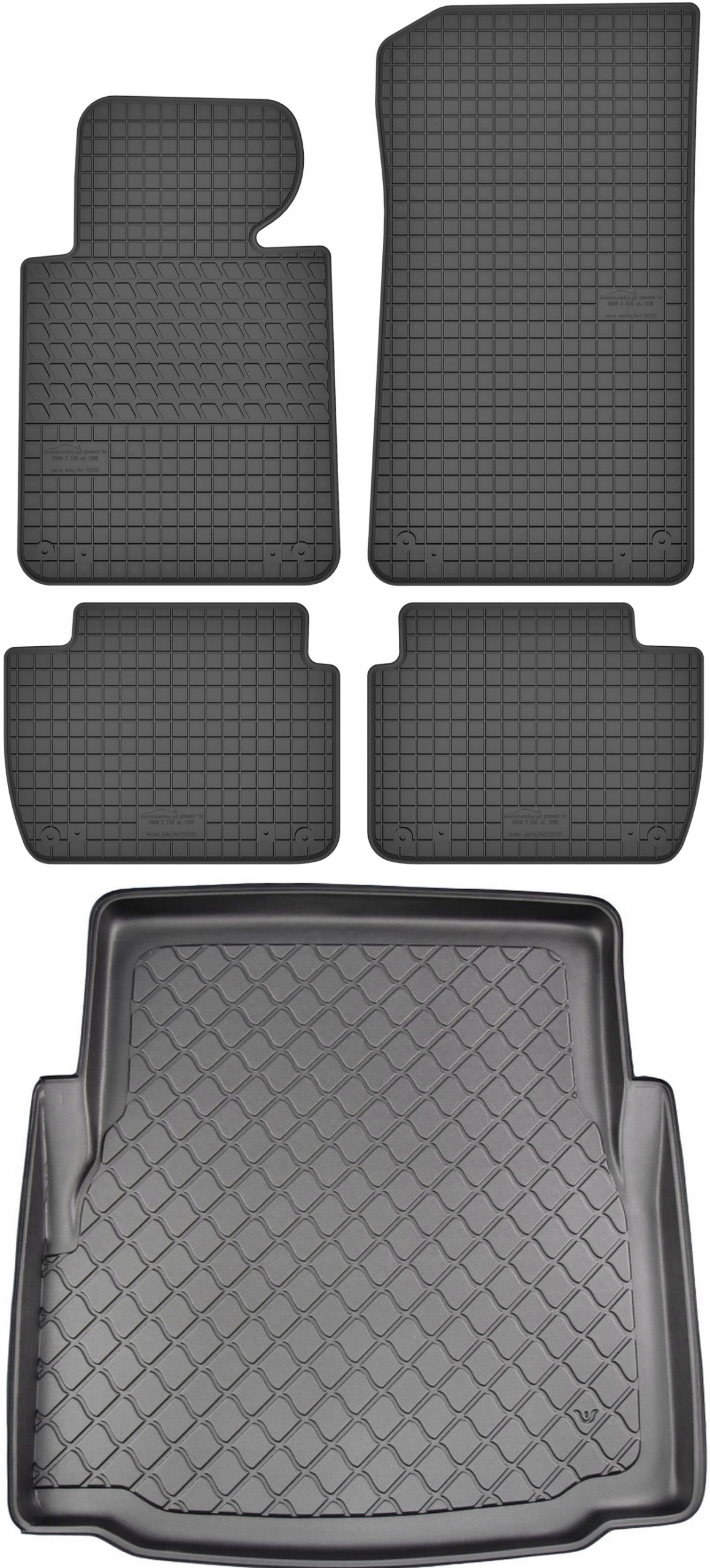 Bmw 3 E46 Sedan 1998-2005 Koberce s rohožou