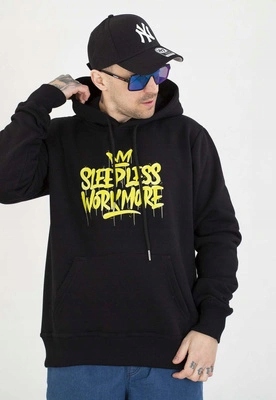 Mikina Motive S Kapucí Work černo-zlatá