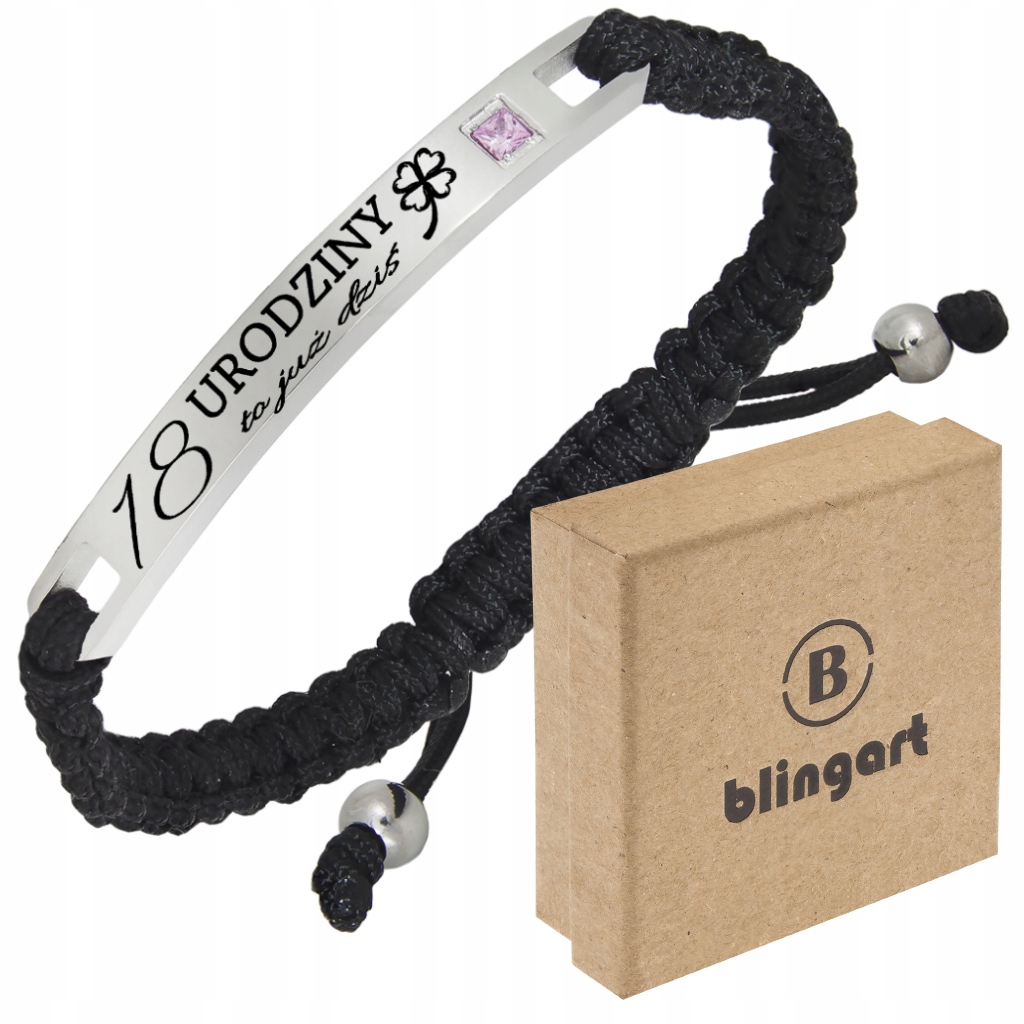 

Bransoletka Damska z grawerem na 18-stkę