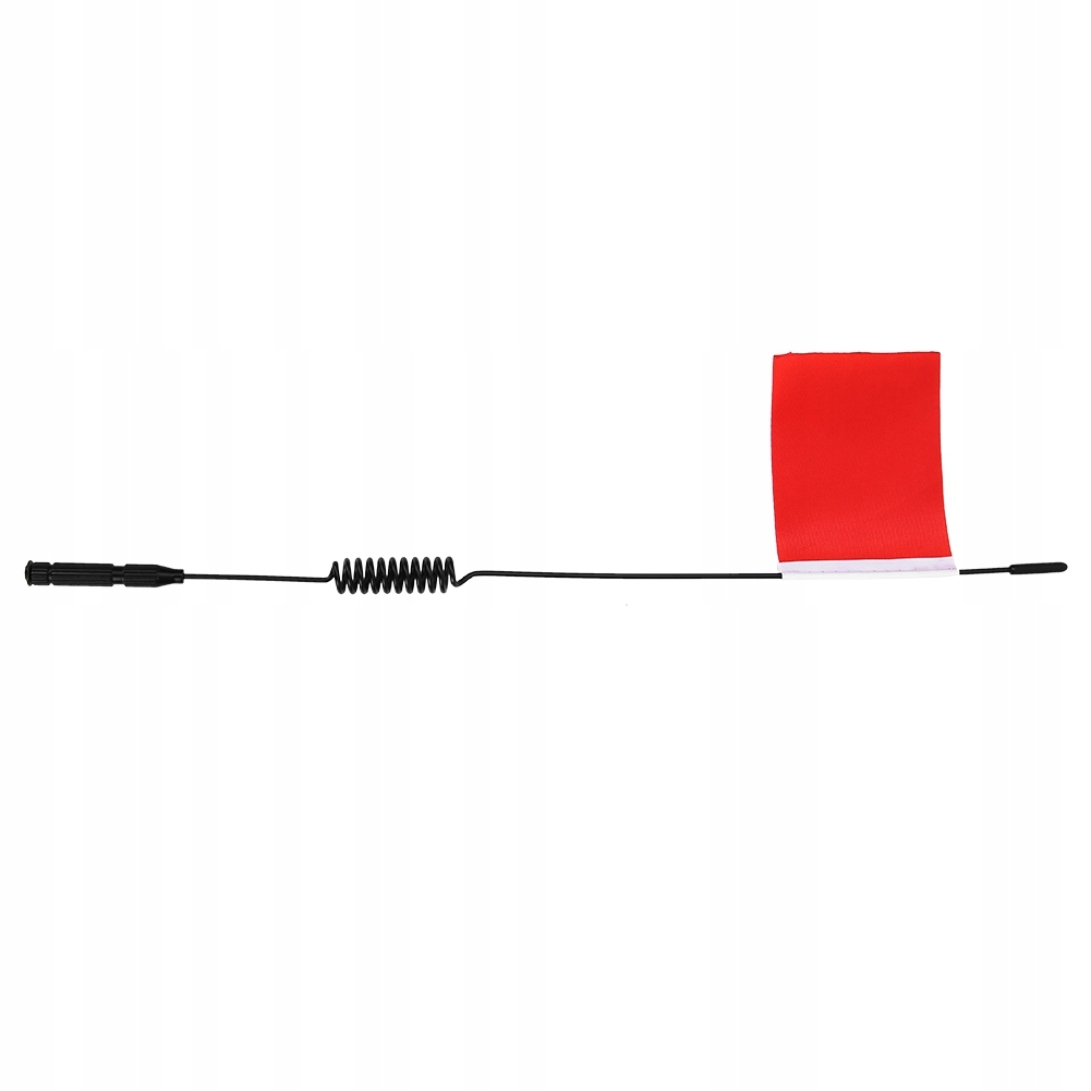 Czerwona Antena do Auta RC Terenowego Model Linii Sygnałowej L29cm z Symulacją Flagi