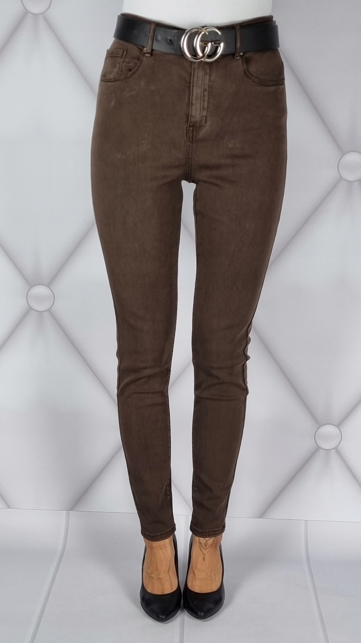 SPODNIE GOODIES Z WYSOKIM STANEM ROZMIAR 42/XL Marka Goodies