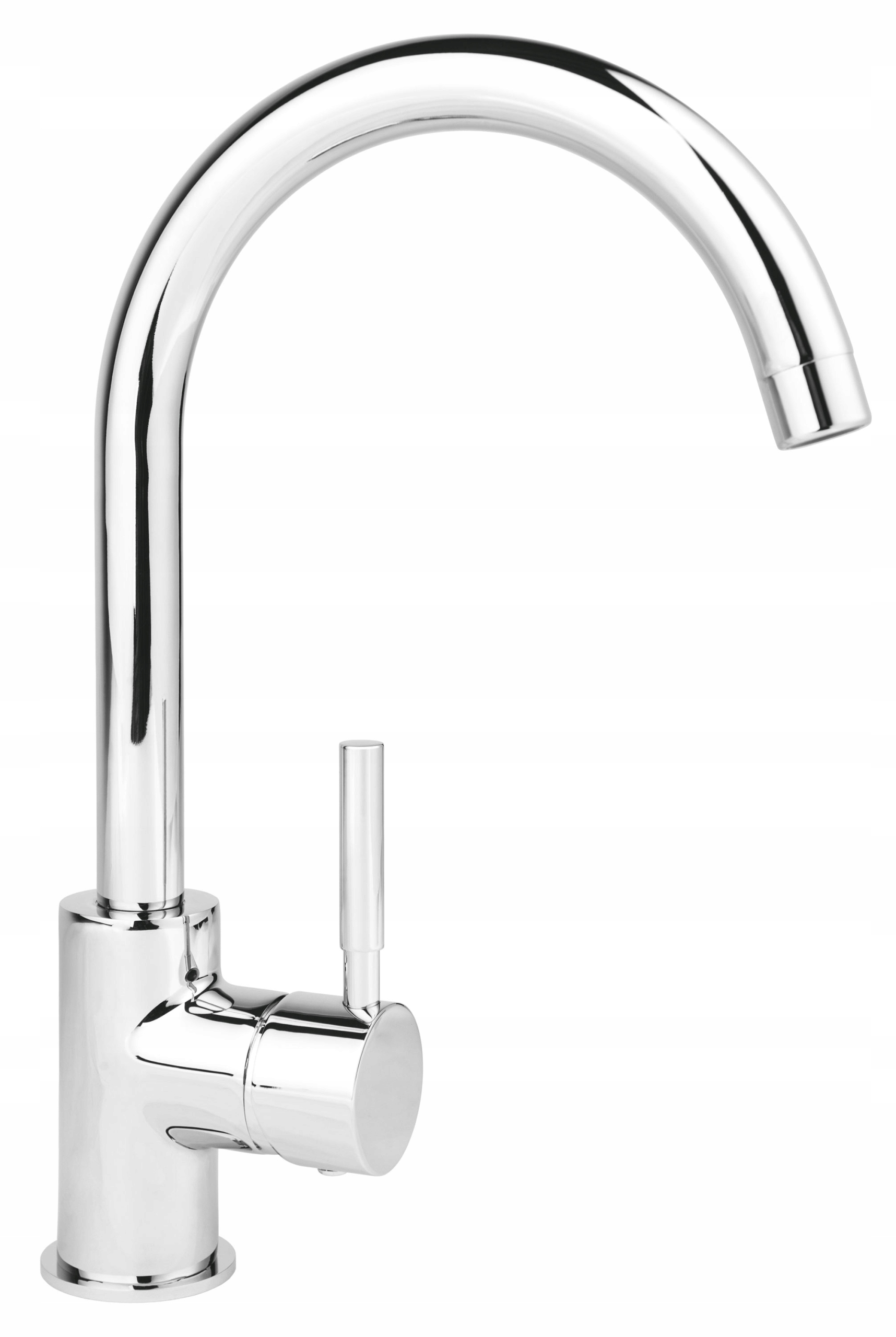 Bateria kuchenna zlewozmywakowa stojąca Ferro Lugio srebrny chrom BLG4