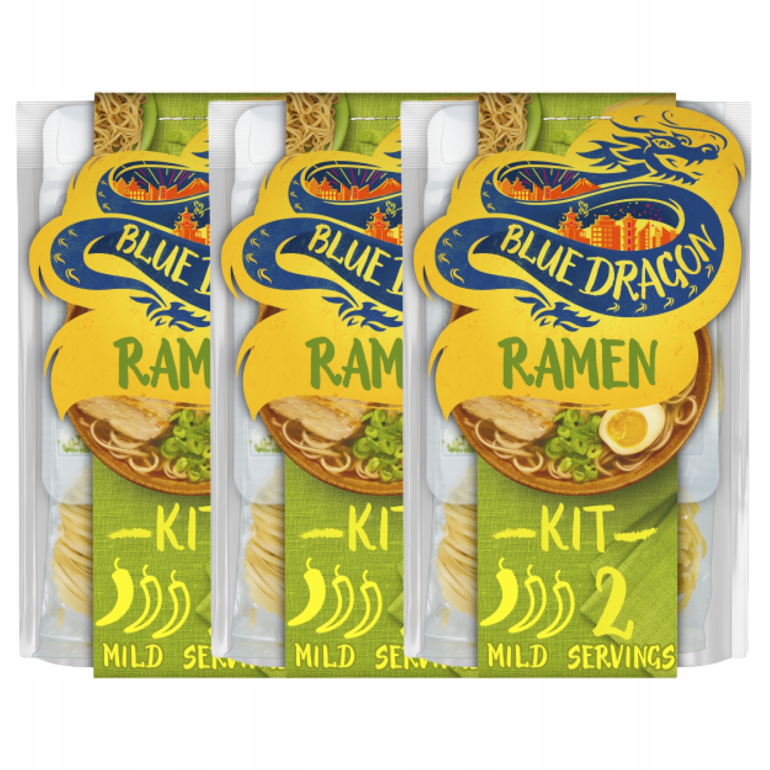 

Blue Dragon Noodle przygotowania zupy Ramen 3x201g