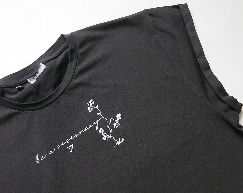 A2268 GYMSHARK T-shirt ROOTS sportowy damski S Rękaw krótki rękaw