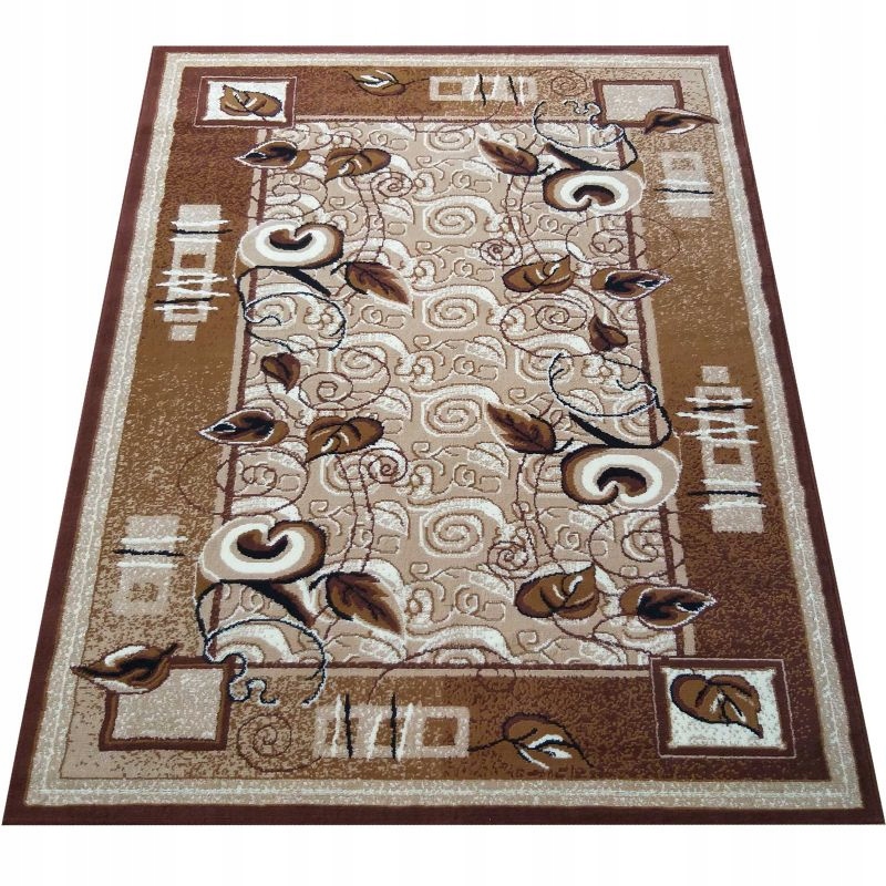 Dywan 180x250 cm brązowy klasyczny do salonu prostokątny Dywanpol