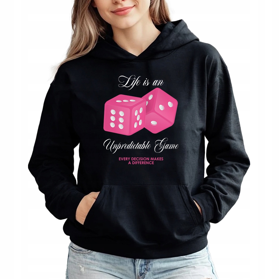 Černá mikina s kapucí Game Slay, trendy styl, Vel XL