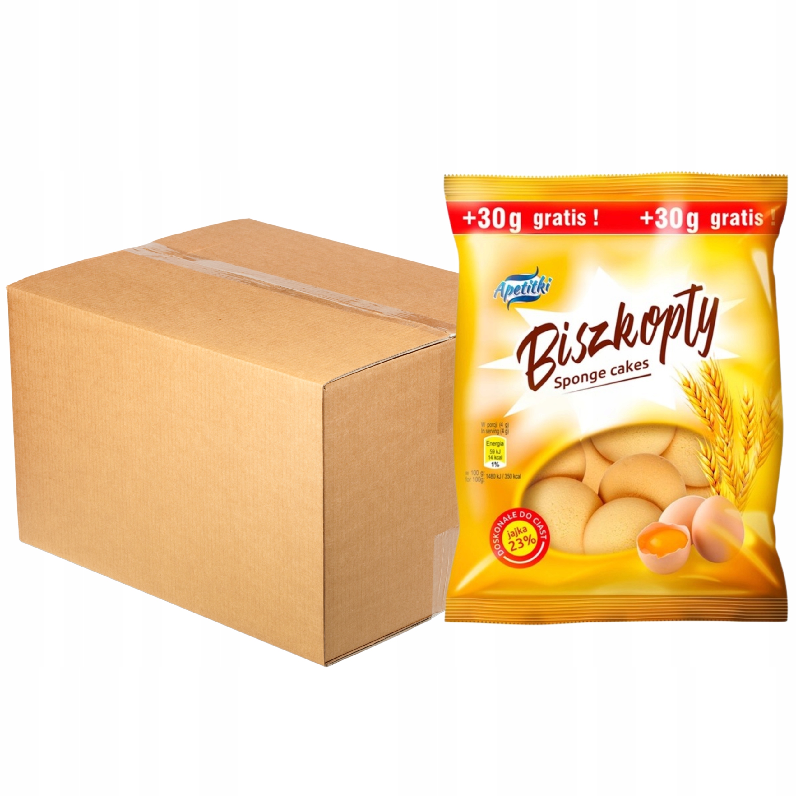 Levně Apetitki Piškoty 150 g x 18 kusů