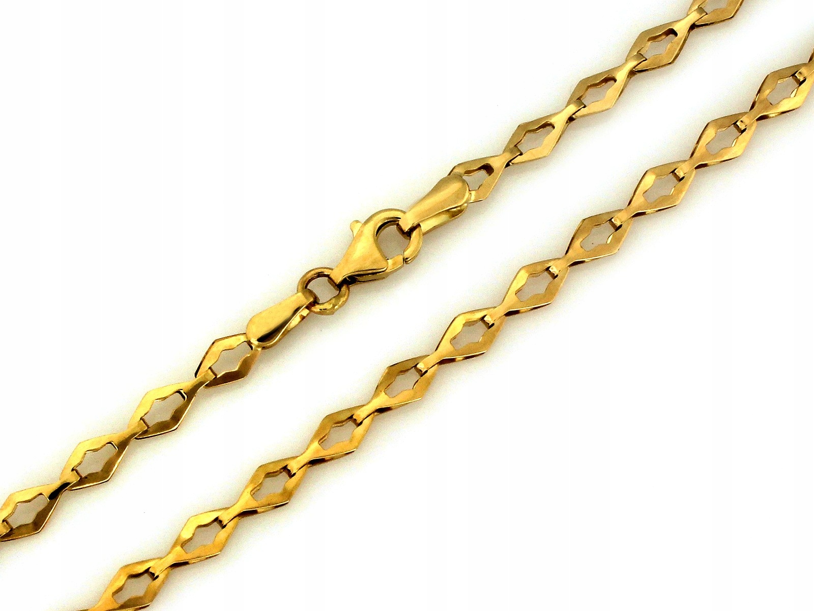 Dámský řetízek ze zlata 585dílný s efektním elegantním designem r45