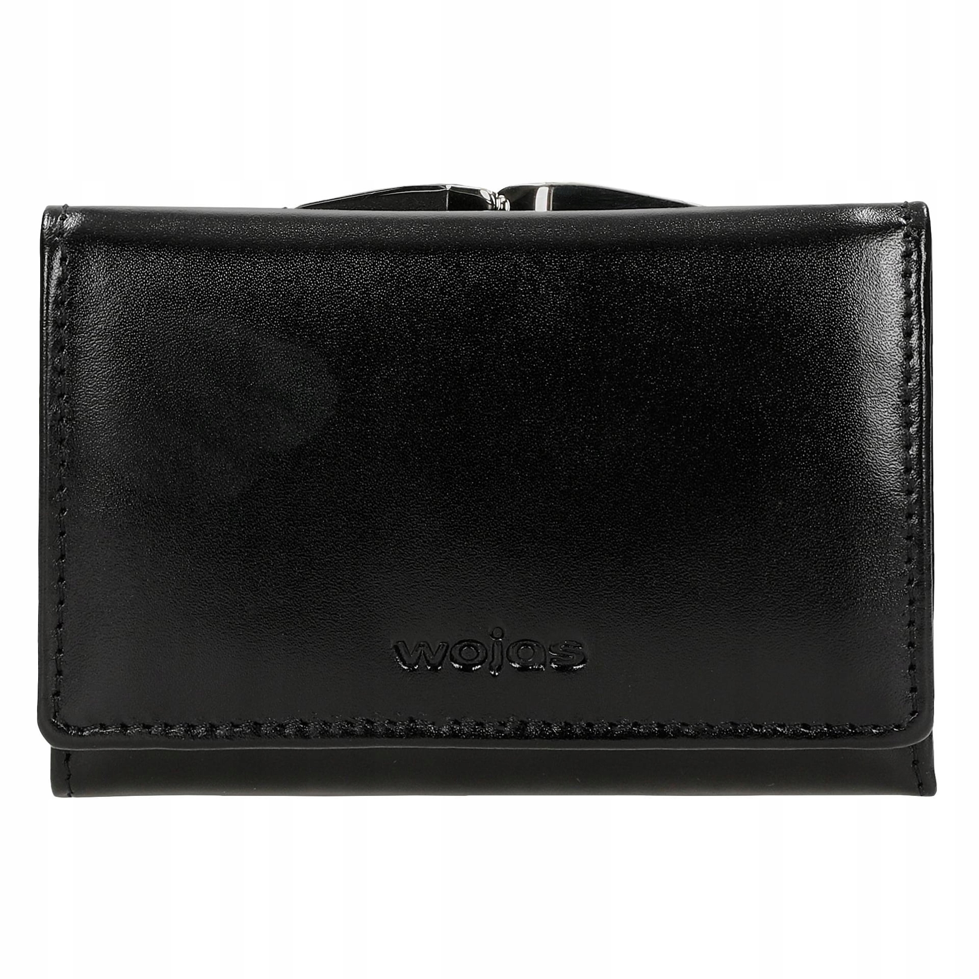 Portfel Damski Skórzany Skóra Naturalna Rfid czarny Wojas