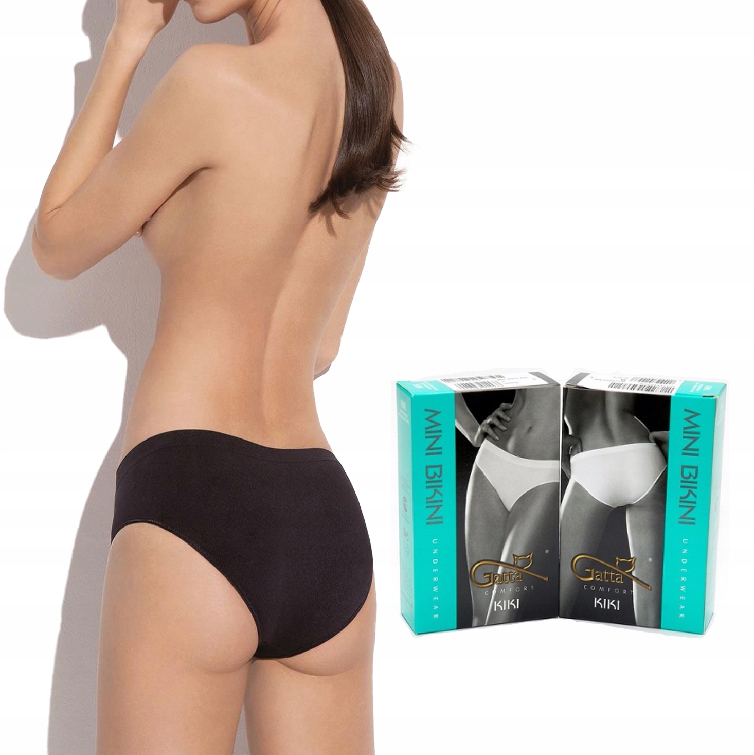 

Figi Gatta mini Bikini Kiki bezszwowe czarne S