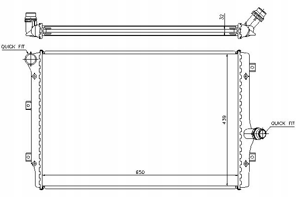Chladič Motoru Nissens 1K0121251AB 1K0121251BK