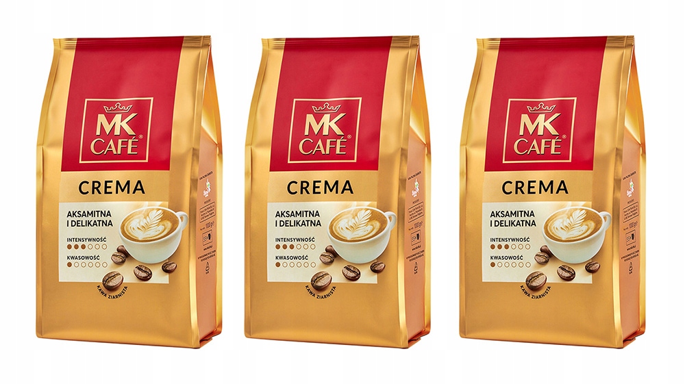 Kawa ziarnista Mk Cafe Crema Arabica Robusta średnio palona 3kg