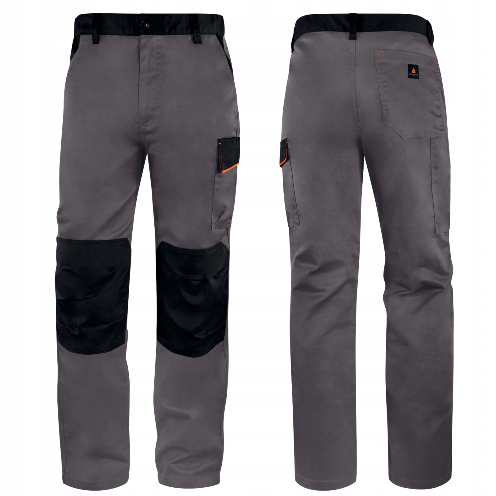 Spodnie robocze do pasa mocne potrójne szwy Delta Plus M1PA2 szare L