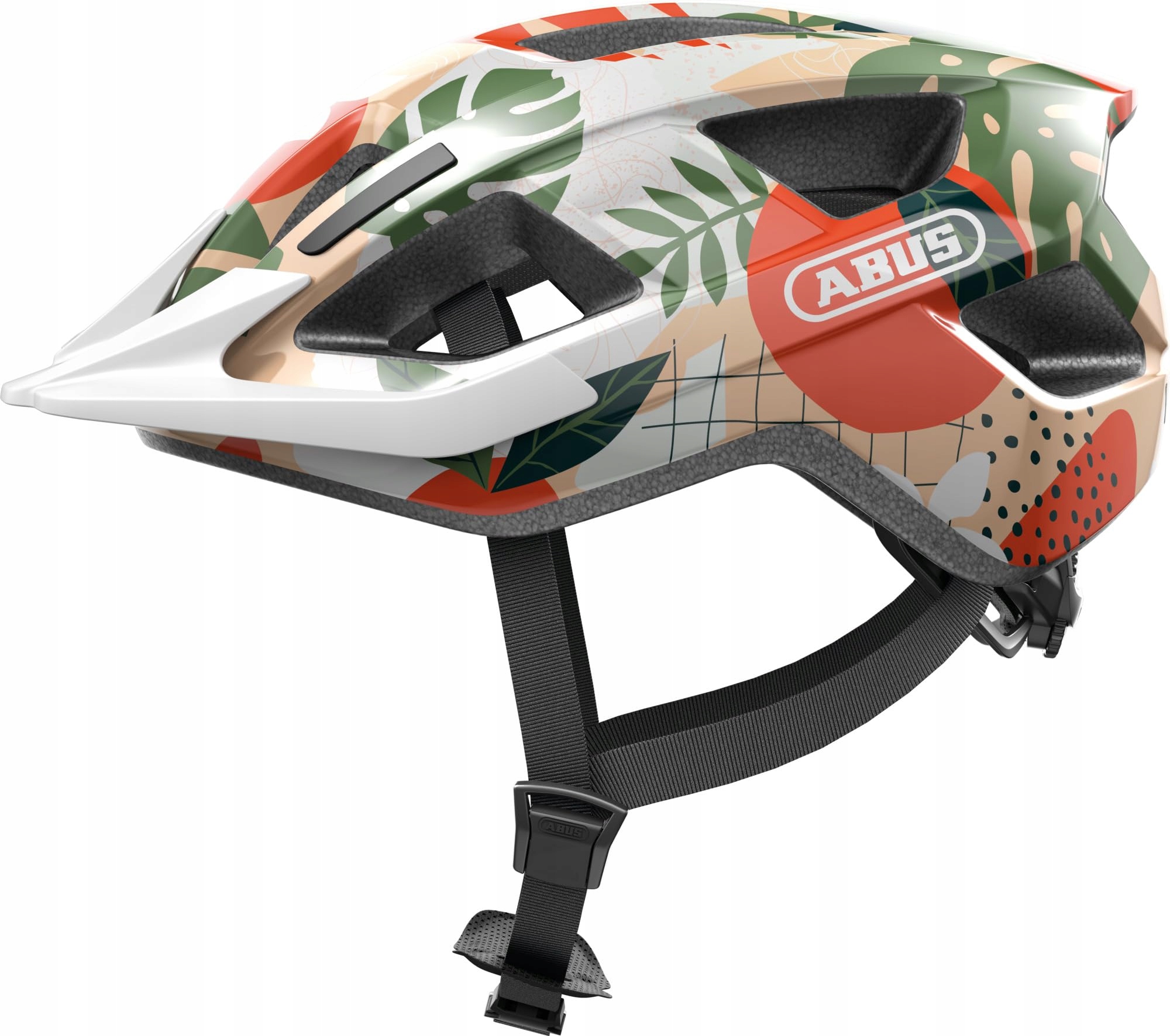 Kask rowerowy Abus Aduro 3.0 Led r. S 51-55 cm Orange Palm