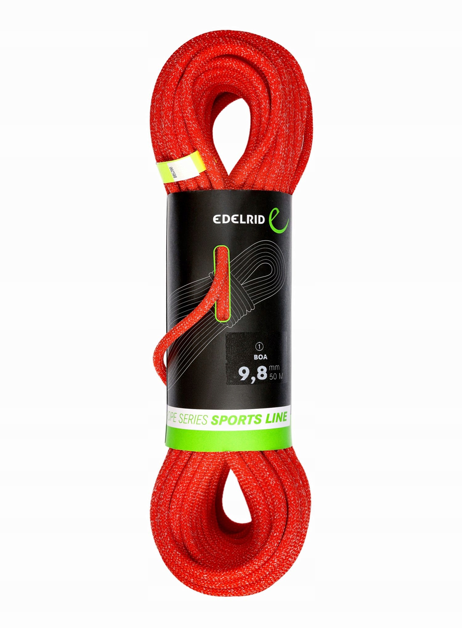 Lezecké lano Edelrid Boa 9,8 mm 50 m – červené