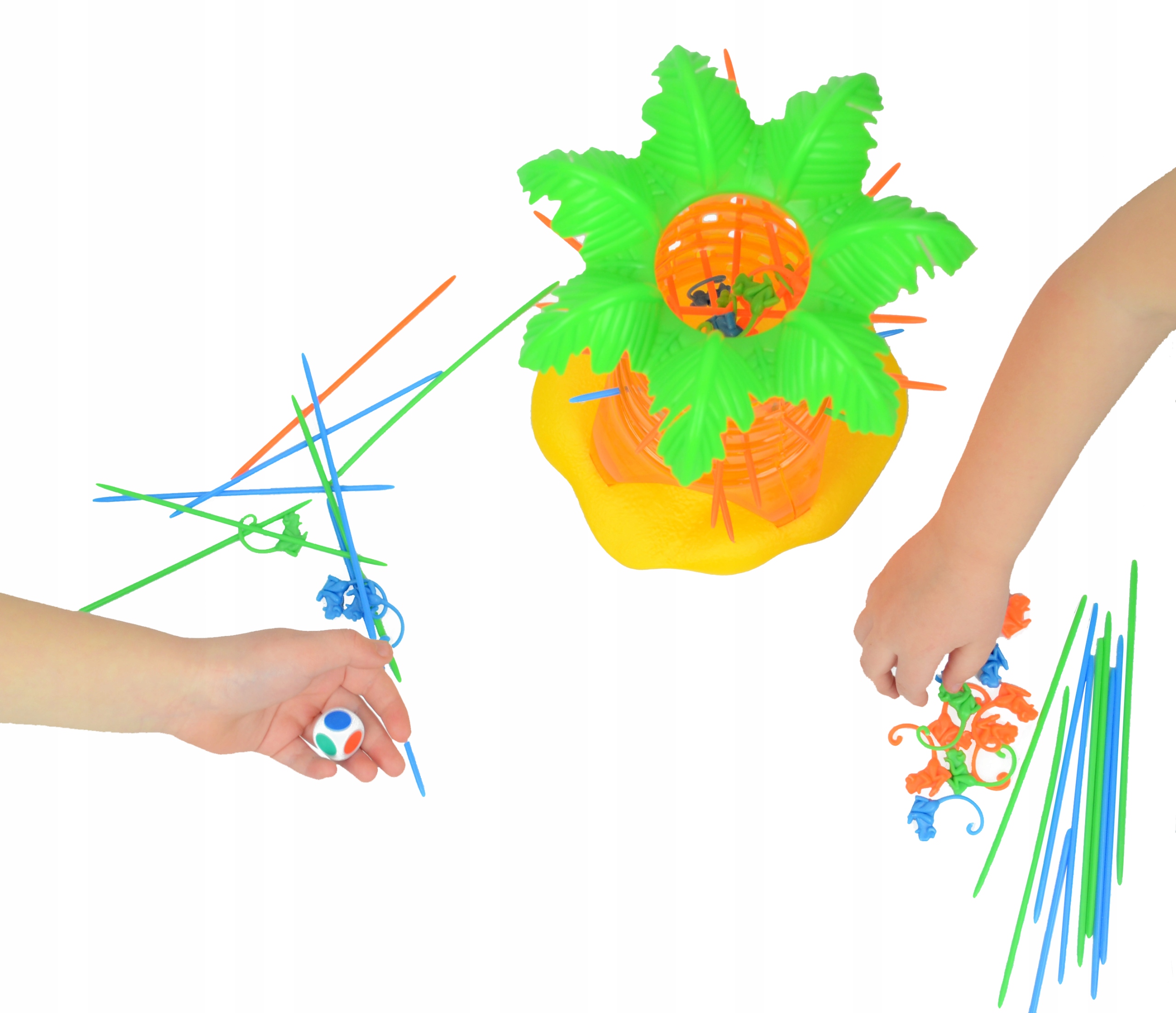 SPADAJĄCE MAŁPKI ZRĘCZNOŚCIOWA GRA SKACZĄCE MAŁPY GRA RODZINNA Materiał karton plastik