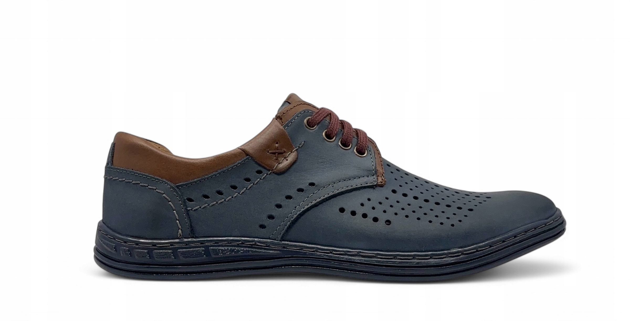 Pánská polobotka model 402l Polbut – přírodní kůže, velikost 45