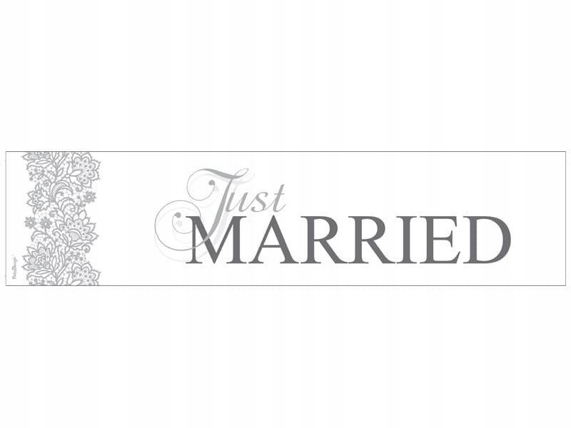 

Tablica rejestracyjne Weselne - Hit ! Just Married