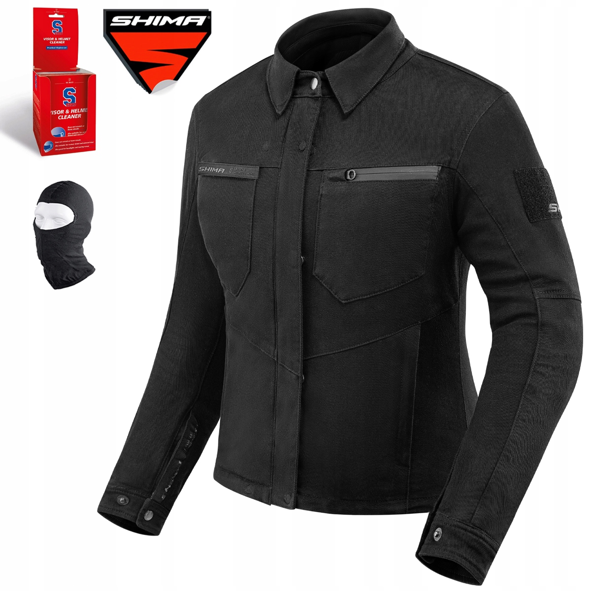 Motocyklová Bunda Shima Giro Lady Dámska Textilná Čierna Darčeky