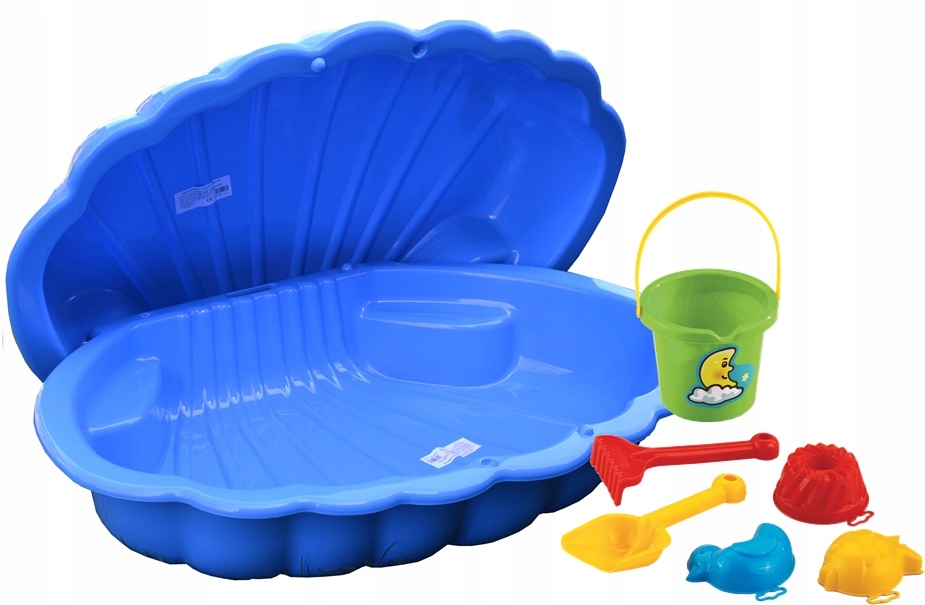 Piaskownica basen MUSZELKA 2w1 zamykana 2 części
