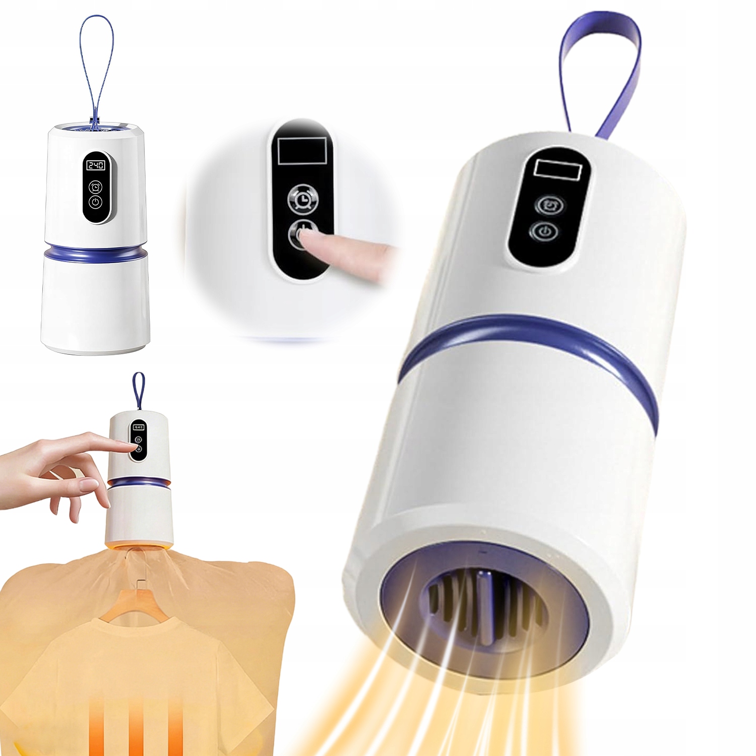 Levně Mini Sušák Na Prádlo 360° Cirkulace Tepla Rychlé Sušení