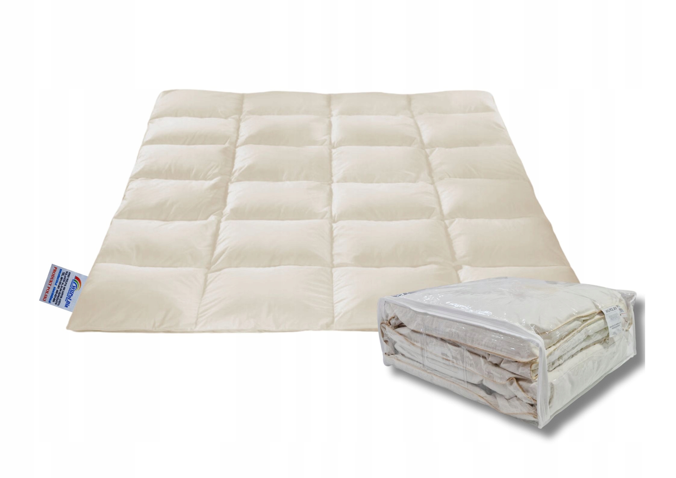 Péřová Přikrývka 200x200 (1,6KG) Ecru