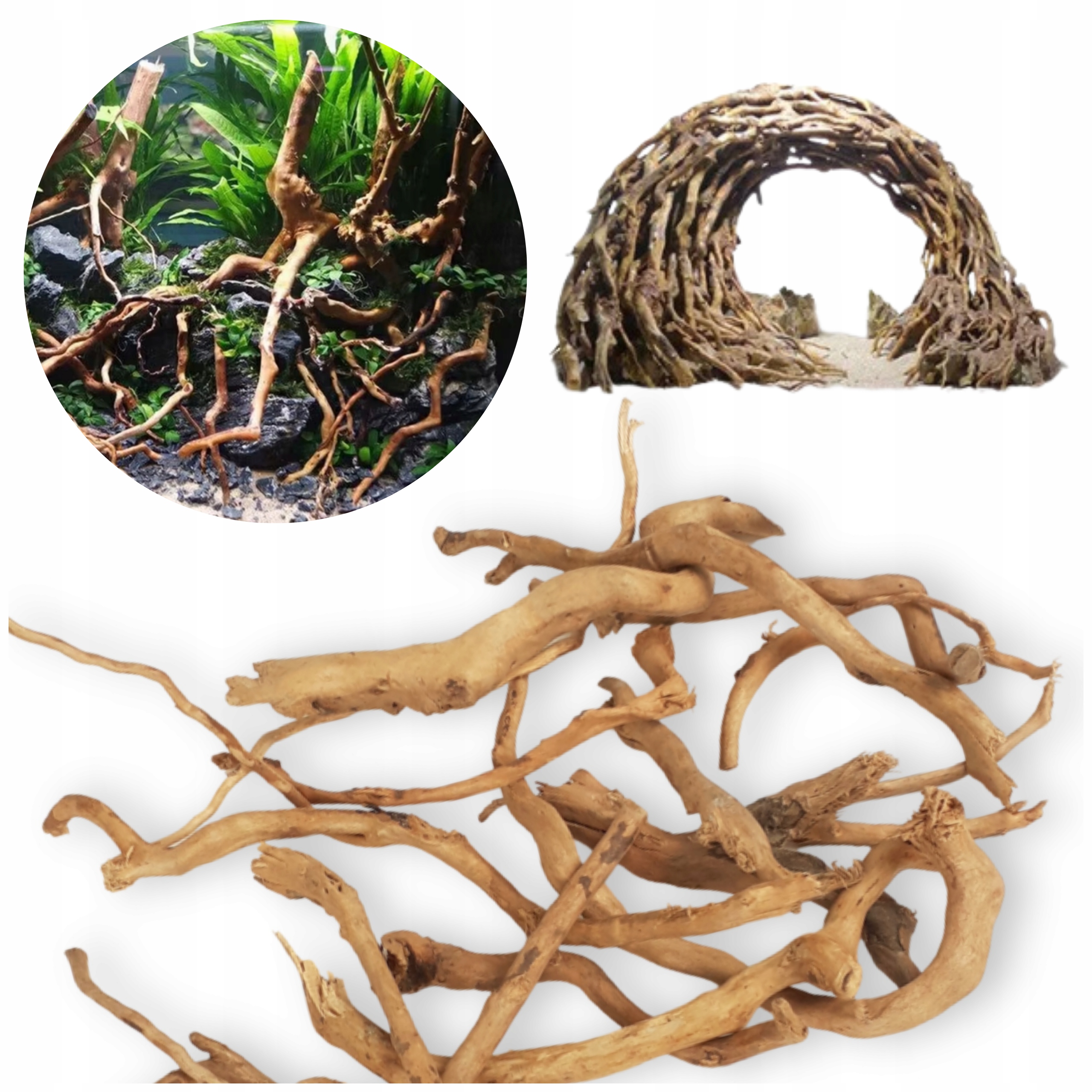 Levně Kořen Do Akvária, Přírodní Dekorace, Červená Moor, Jednotlivé Větve, 300 G