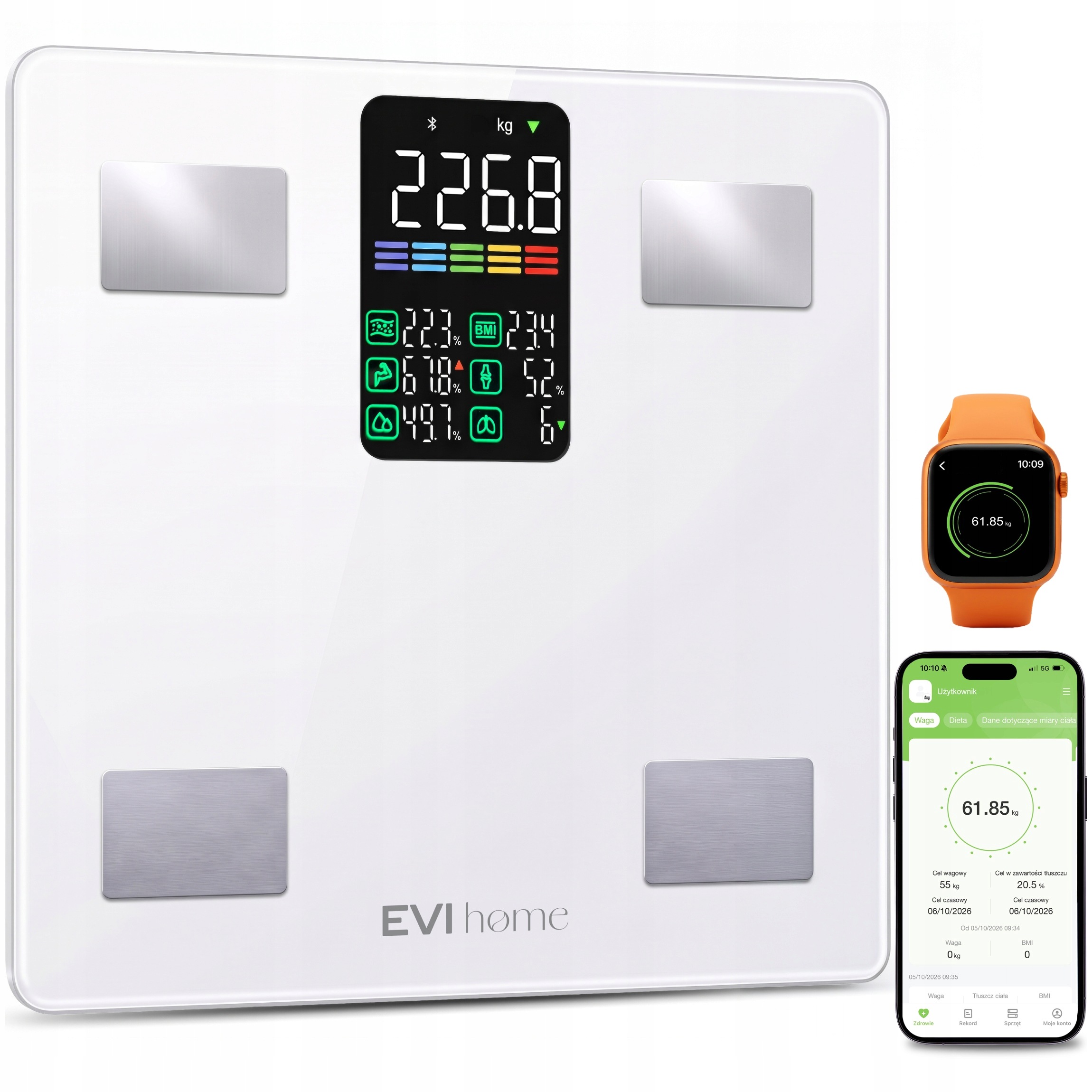Analytická Koupelnová Váha Aplikace 21v1 Bluetooth Měření Bmi Smart 226KG