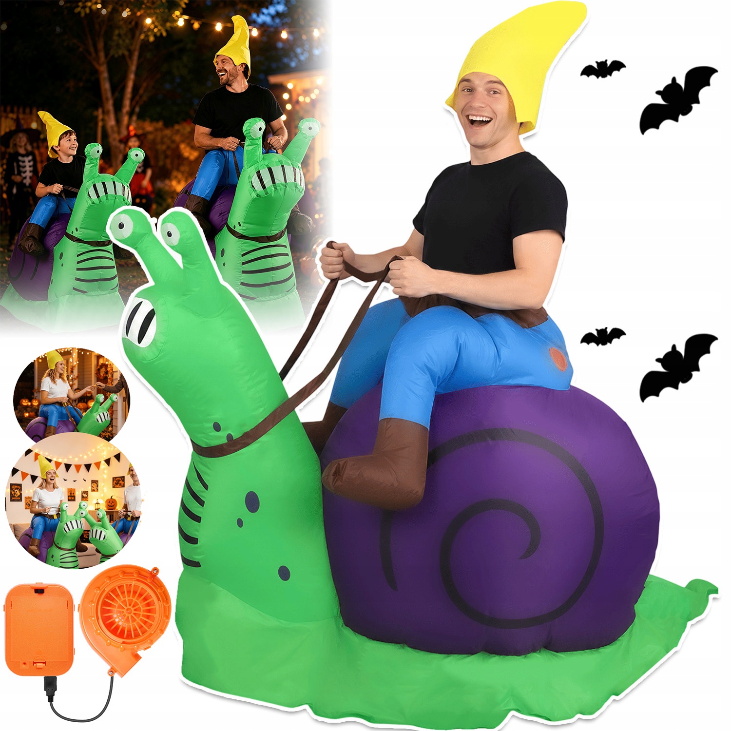 Kostým Hlemýžď T-rex Převlek Na Halloween 150-190 CM