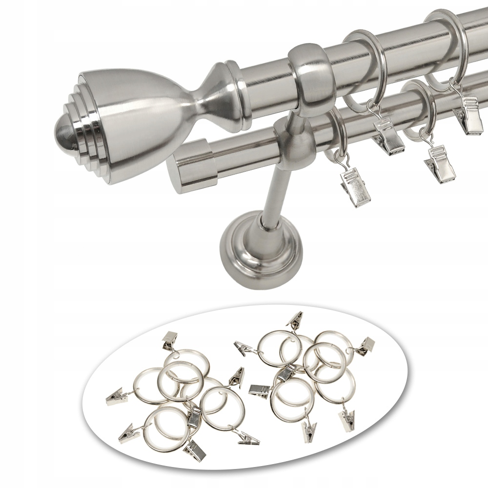 

Karnisz modny do wnętrza 240 cm 25+19 mm Forte Max