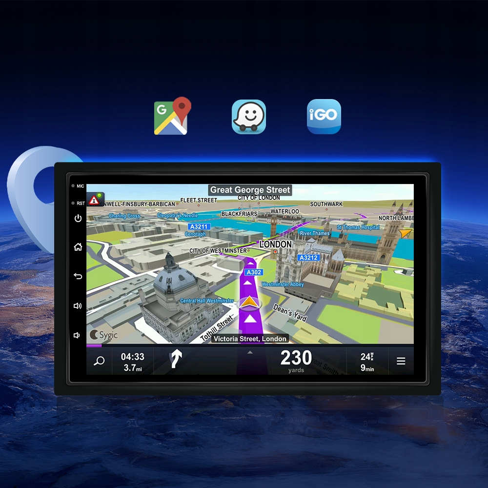 RADIO 2DIN ANDROID 13 VW PASSAT B5 GOLF IV POLO MK3 MK4 SKODA OCTAVIA 2/64G Radio informacja RDS pasmo FM